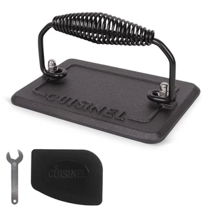 Cuisinel Grillpresse Gusseisen Burgerpresse für Burgerpresse - Grau - Bild 1 von 5