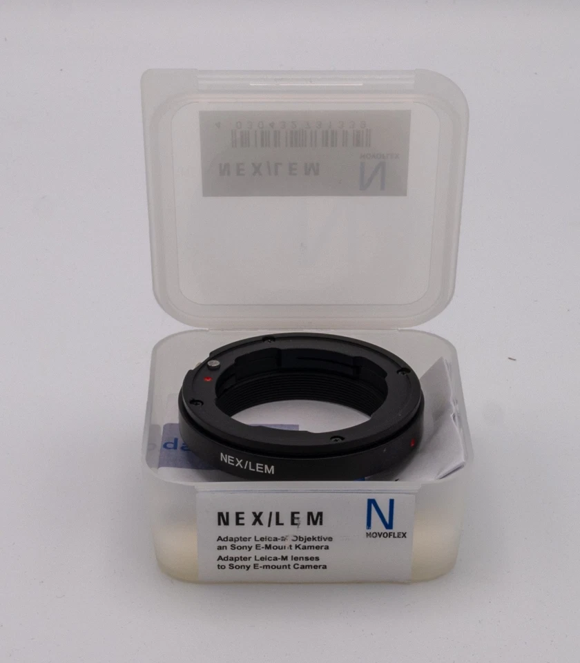 Novoflex NEX/LEM Lens Adapter – Leica M Lens to Sony E-Mount (NEX) Camera - Image 1 of 1