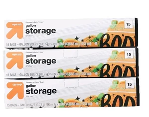 Halloween “BOO” Gallon Storage Bags~3 Boxes Of 15 Ea~45 Total~Target NIB! - Picture 1 of 3