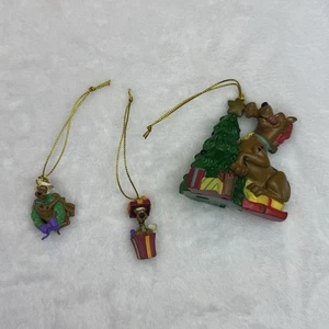 Lote de 3 adornos navideños vintage Scooby-Doo Y2K años 90 - Imagen 1 de 10