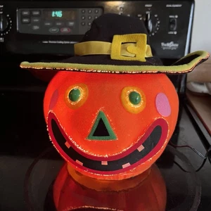 Gemmy Haunted Head Jack-O’-Lantern Fiber Optic Pumpkin Michaels 2004 Works - Bild 1 von 11