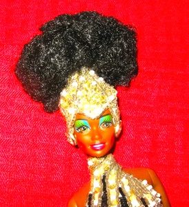 VINTAGE 90s DESIGNER AFRICAN AMERICAN BLACK BOB MACKIE STARLIGHT SPLENDOR BARBIE - Bild 1 von 6