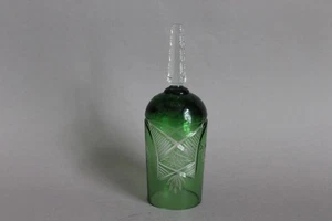 Römer Glas Tischglocke H 16 cm Überfang grün unvollständig - Picture 1 of 4