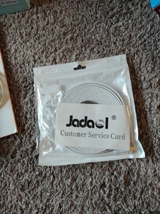 CAT6 Ethernet Cable 25 ft RJ45 Flat White Patch Cord With Clips - Picture 1 of 3
