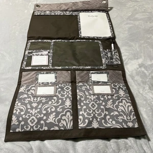 Thirty One 31 Hang Up Hanging Home Wall Organizer Parisian Pop Grey/ Brown - Picture 1 of 12