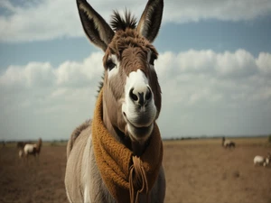 Donkey Farm Rustic Cattle Cowboy High Quality Canvas/Photo Paper PA26 - Picture 1 of 6