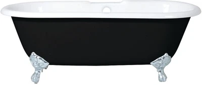 Kingston Latón VBT7D663013NB Aqua Eden 66" Pata de Hierro Fundido - Negro/Blanco/ Foto 1 de 4