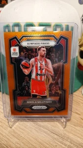 2023-24 Panini Prizm Euroleague Basketball Nikola Milutinov Orange Prizm /49 - Bild 1 von 2