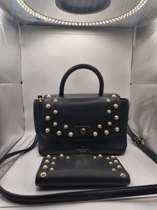 Kate Spade Serrano Place Pearl Dorina schwarz mit passender Geldbörse - Bild 1 von 6
