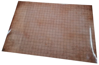 Alfombra de batalla de pergamino bronceado de 20" × 30" - Rejilla de 1" | PVC en seco | Mapa D&D / RPG Foto 1 de 4
