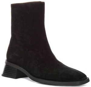 Vagabond Blanca Minimal Inside Zipper Suede Womens Chelsea Boot Black US 6 - 11 - Picture 1 of 6