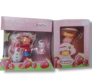 Rosa Dekor Ornament Erdbeere Shortcake nie benutzt offener Karton beschädigt  - Bild 1 von 6