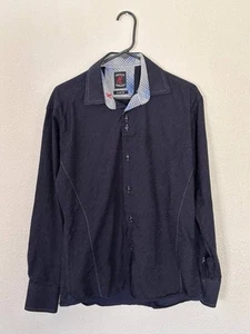 Absolute Rebellion Shirt Size Large MENS Long Sleeve Blue - Picture 1 of 7