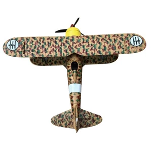 Brand New 11cm Diecast Alloy 1/72 Scale WWII Italian FIAT CR.42 Model Gift - Foto 1 di 14