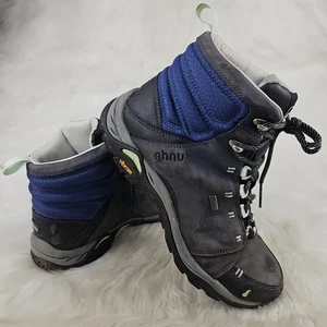 AHNU F19615K Waterproof Gray Blue Hiking Outdoor Boots Womens Size US 8 EUR 39 - Picture 1 of 7