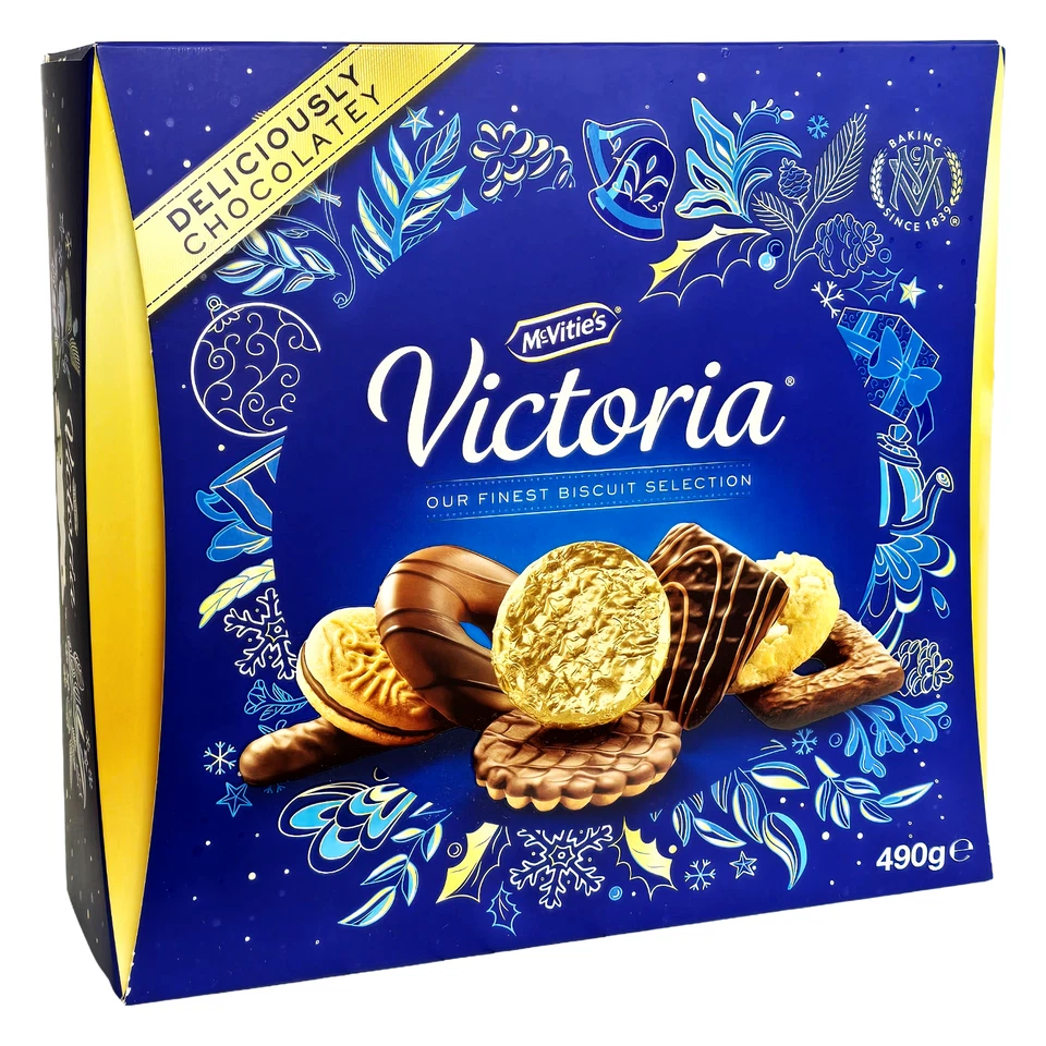 McVitie's Victoria Biscuit Selection 490g Made with Milk Dark White Chocolate