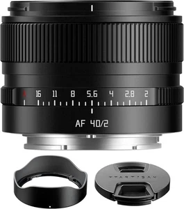 TTArtisan 40mm F2 Full Frame Auto Focus Lens for Sony E-mount Mirrorless Cameras - Picture 1 of 9