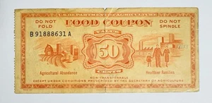 Banconota USA 50 Centesimi Buono Alimentare Non Circolata - Foto 1 di 2