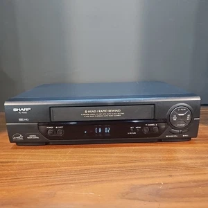 SHARP 4-HEAD VCR S-VHS Video Cassette VHS HQ Player VC-A592U Tested NO REMOTE - Picture 1 of 5