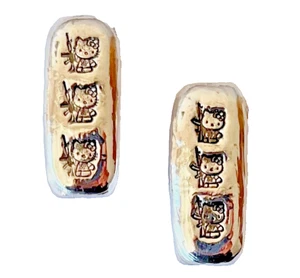 Two - 10g SILVER .999 hand poured bars AR-15 & AK-47 Kitty 99.9% ten grams hello - Picture 1 of 10