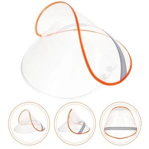 Transparent Rain Hats Clear Hood Brim for Raincoat Small Shield Waterproof Gear - Picture 1 of 12