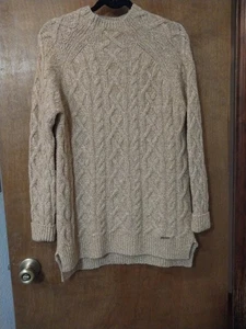MAGLIONE GIROCOLLO MICHAEL KORS MAGLIA LUNGA CAVO/Maglia Variata Beige/Bianco, Taglia M - Foto 1 di 13