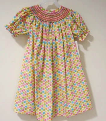 Nuevo con etiquetas Vestido Vive La Fete Lunares Calado Bishop Niña Talla 4 Foto 1 de 2