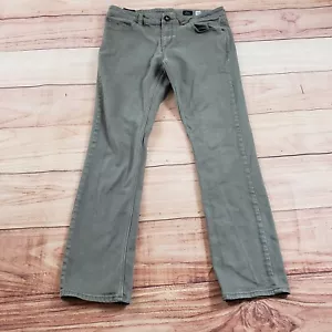 Volcom Jeans Mens 34 Gray Slim Straight Denim Vorta Skateboarding Adult 34x29 - Picture 1 of 13