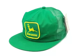 VTG John Deere Green Mesh Patch Trucker Hat K-Products Snapback Made In USA ๐บ๐ธ - Picture 1 of 8