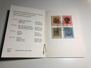 1975 Folder Libretto Svizzera Pro Patria Reperti Archeologici di diverse Epoche