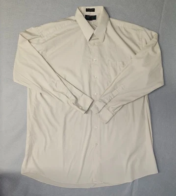 Colores Alexander Julian Camisa Abotonada Para Hombres 2XLT Alta Manga Larga Crema Marfil Foto 1 de 4