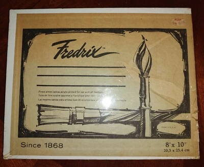 PACK 3 De colección 1985 Fredrix Lona en Blanco 8x10 En Envoltura De Plástico ORIGINAL Foto 1 de 3
