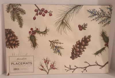 NEW Hester & Cook Paper Placemats “WINTER COLLAGE” Package of 30 NEW - Image 1 of 4
