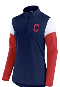 Cleveland Guardians Indians Fanatics Women’s Large Jacket Fleece 1/4 Zip NWT - Picture 1 of 5
