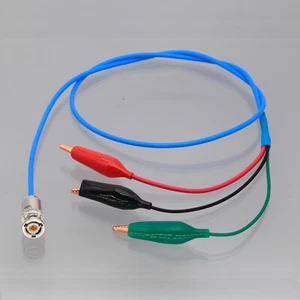 Triax 3-Lug TRB to 43mm Copper Alligator Clip TRX316 Cable 2~9FT For Keithley - Picture 1 of 6