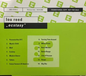 CD, Album, Promo Lou Reed - Ecstasy - Bild 1 von 1