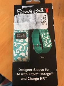 French Bull DESIGNER Sleeve for  Fitbit Charge and Charge HR  Teal  NIB - Picture 1 of 2