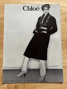 Vintage 1978 Chloe Moda Ropa Boutique Londres Publicidad Original - Imagen 1 de 1