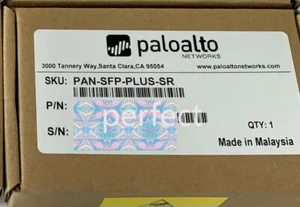 Palo Alto PAN-SFP-PLUS-SR SR 10Gb optical transceiver, short reach 300m, OM3 MMF - Picture 1 of 1