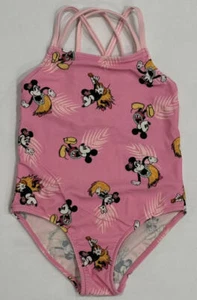 Zara Girls Minnie Mouse in Hula Skirt One-Piece Swimsuit Size 5 - Picture 1 of 5