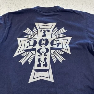 Vintage Dogtown T Shirt Mens Size S Skateboard Retro Cross Logo Y2K Skate Rare - Picture 1 of 19