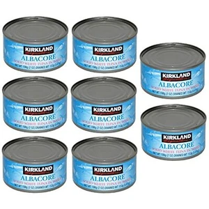 Kirkland Albacore Solid White Tuna in Water - 8 Cans (Total Net Weight 3.5lbs) - Picture 1 of 15