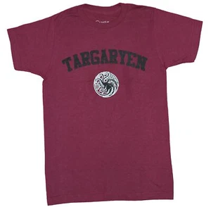Game of Thrones Adult New T-Shirt - Targaryen Name Front Big Sigil Back - Picture 1 of 1