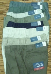 PANTALONES CORTOS DE CARGA CROFT & BARROW PARA HOMBRE ELÁSTICOS LATERALES DE ALGODÓN RESISTENTE AJUSTE RELAJADO LISTA $36 - Imagen 1 de 19
