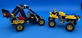 VINTAGE LEGO TECHNIC SETS 8826 ATX SPORT CYCLE AND 8818 DUNE BUGGY 100% COMPLETE