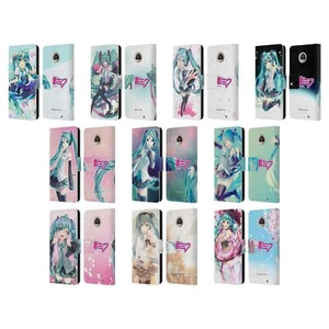 OFFICIAL HATSUNE MIKU GRAPHICS LEATHER BOOK WALLET CASE FOR MOTOROLA PHONES 2 - Picture 1 of 16