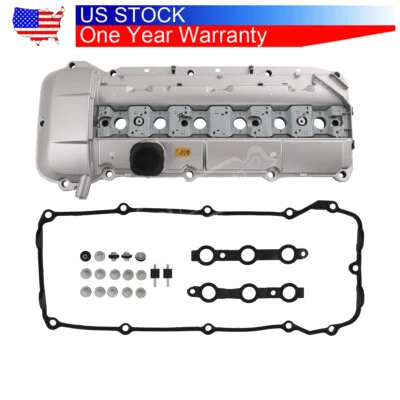 Cubierta de válvula de aluminio con junta compatible con BMW E39 525I 528I E46 325I 328I 330I X5 Foto 1 de 4
