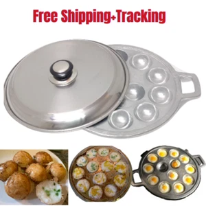 KanomKrok Pan Coconut Cake Egg Maker Holes 13 Aluminum Traditional Thai Sweets - Picture 1 of 14