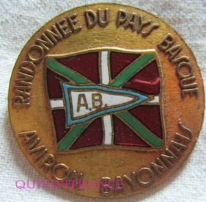 BG13723 - INSIGNE BADGE AVIRON BAYONNAIS - RANDONNEE DU PAYS BASQUE - Picture 1 of 2