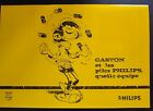 Publicitaire GASTON et les piles PHILIPS TL sur 4000 exemplaires 1987 FRANQUIN